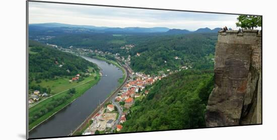 Koenigstein Fortress, Saxon Switzerland, Saxony, Germany, Europe-Hans-Peter Merten-Mounted Photographic Print