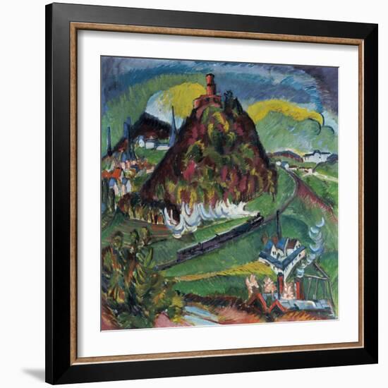 Koenigstein with Railway-Ernst Ludwig Kirchner-Framed Giclee Print