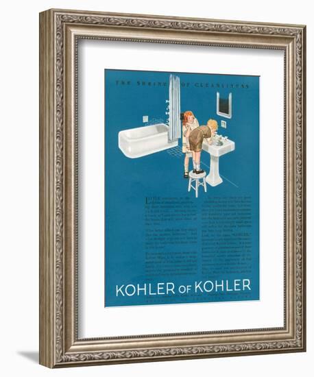 Kohler, Magazine Advertisement, USA, 1923-null-Framed Giclee Print