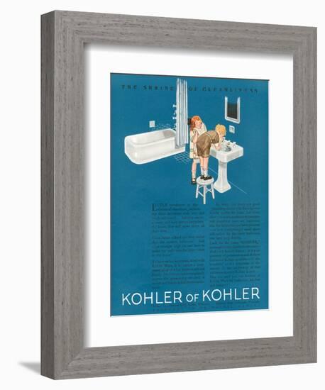 Kohler, Magazine Advertisement, USA, 1923-null-Framed Giclee Print