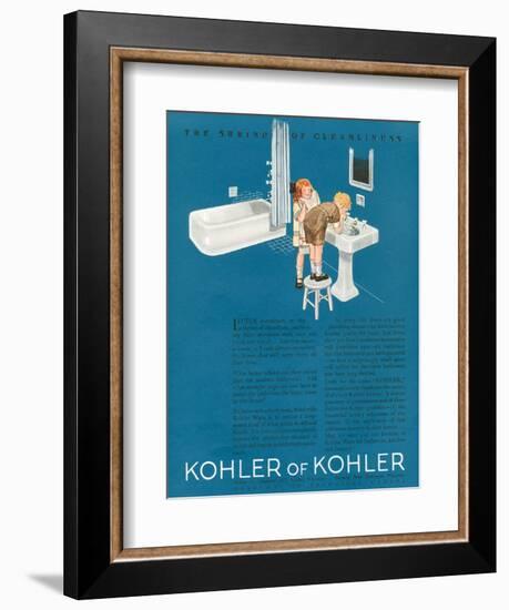 Kohler, Magazine Advertisement, USA, 1923-null-Framed Giclee Print