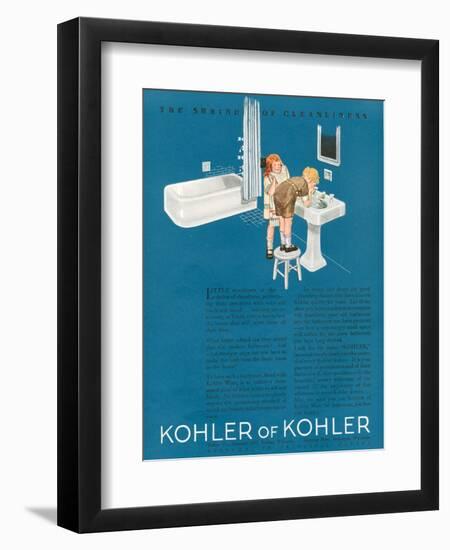 Kohler, Magazine Advertisement, USA, 1923-null-Framed Giclee Print