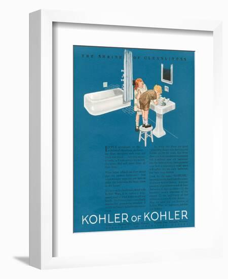 Kohler, Magazine Advertisement, USA, 1923-null-Framed Giclee Print