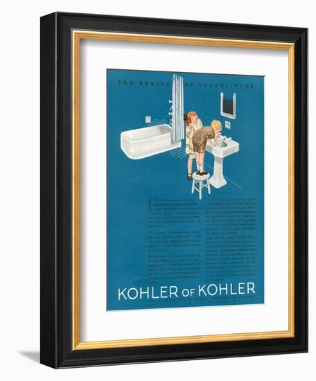 Kohler, Magazine Advertisement, USA, 1923-null-Framed Giclee Print