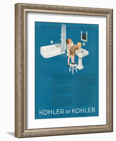 Kohler, Magazine Advertisement, USA, 1923-null-Framed Giclee Print