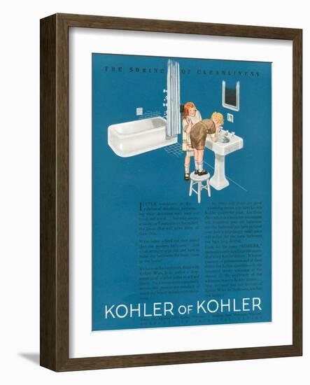 Kohler, Magazine Advertisement, USA, 1923-null-Framed Giclee Print