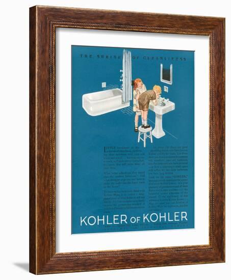 Kohler, Magazine Advertisement, USA, 1923-null-Framed Giclee Print