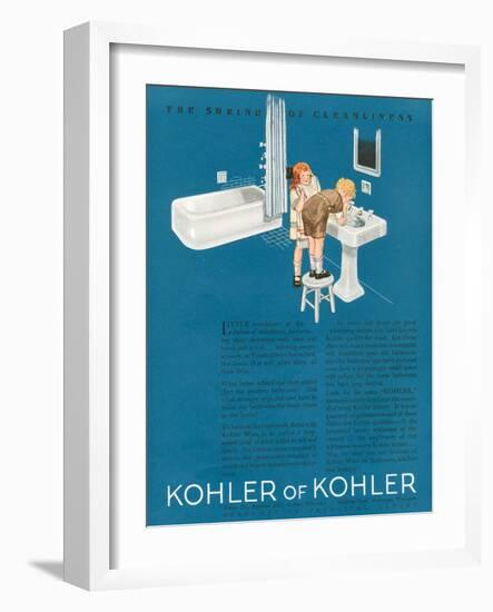 Kohler, Magazine Advertisement, USA, 1923-null-Framed Giclee Print