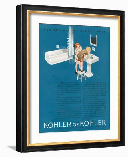 Kohler, Magazine Advertisement, USA, 1923-null-Framed Giclee Print