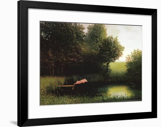 Kohler's Pig-Michael Sowa-Framed Art Print