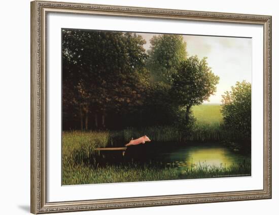 Kohler's Pig-Michael Sowa-Framed Art Print