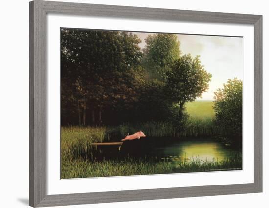 Kohler's Pig-Michael Sowa-Framed Art Print