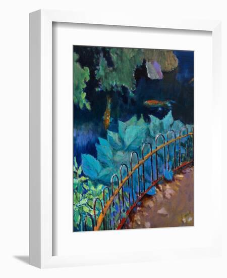 Koi and Hostas-Marco Cazzulini-Framed Giclee Print