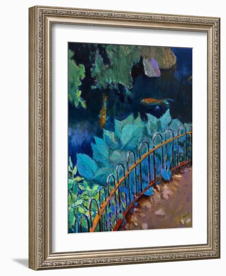 Koi and Hostas-Marco Cazzulini-Framed Giclee Print