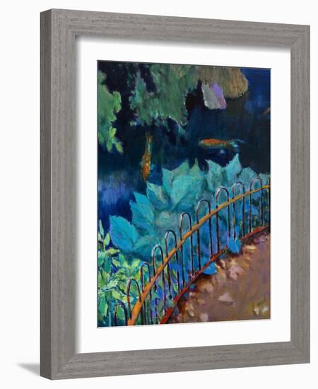 Koi and Hostas-Marco Cazzulini-Framed Giclee Print