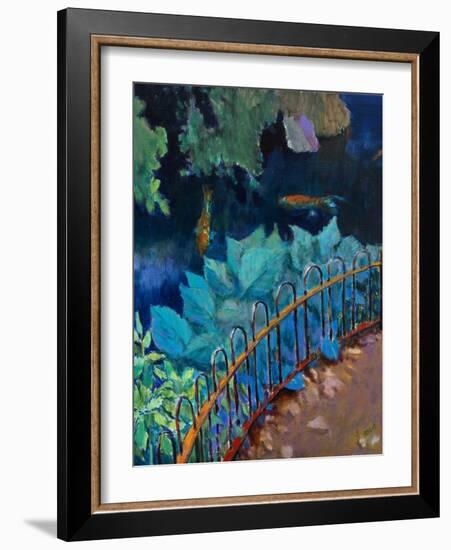 Koi and Hostas-Marco Cazzulini-Framed Giclee Print