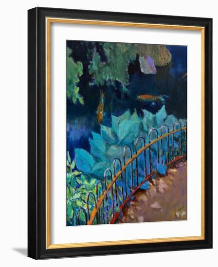 Koi and Hostas-Marco Cazzulini-Framed Giclee Print