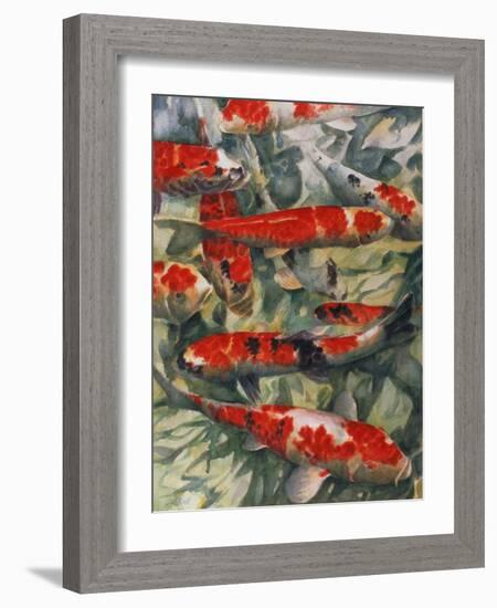 Koi Carp-Gareth Lloyd Ball-Framed Giclee Print