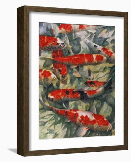 Koi Carp-Gareth Lloyd Ball-Framed Giclee Print