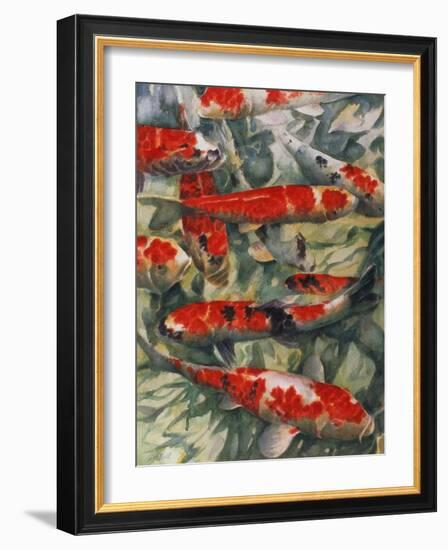 Koi Carp-Gareth Lloyd Ball-Framed Giclee Print