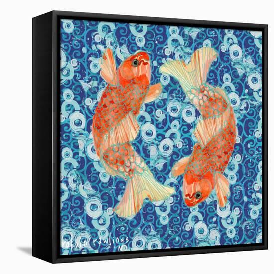 Koi    fish, water, nautical-Robbin Rawlings-Framed Stretched Canvas