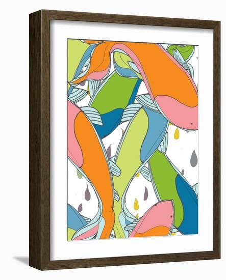 Koi Patterns 2-Jan Weiss-Framed Art Print