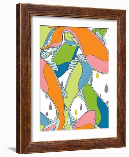 Koi Patterns 2-Jan Weiss-Framed Art Print