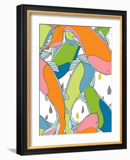 Koi Patterns 2-Jan Weiss-Framed Art Print