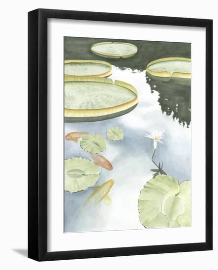 Koi Reflection I-Chariklia Zarris-Framed Art Print