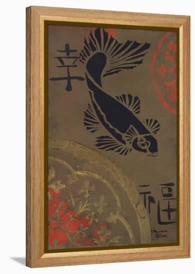 Koi Shield I-Hakimipour-ritter-Framed Stretched Canvas