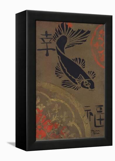 Koi Shield I-Hakimipour-ritter-Framed Stretched Canvas