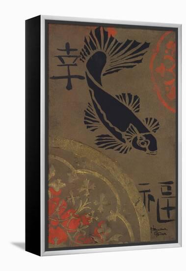 Koi Shield I-Hakimipour-ritter-Framed Stretched Canvas