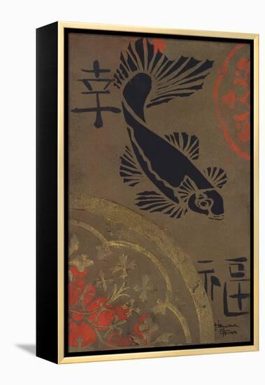 Koi Shield I-Hakimipour-ritter-Framed Stretched Canvas