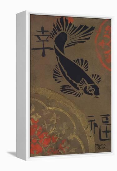 Koi Shield I-Hakimipour-ritter-Framed Stretched Canvas