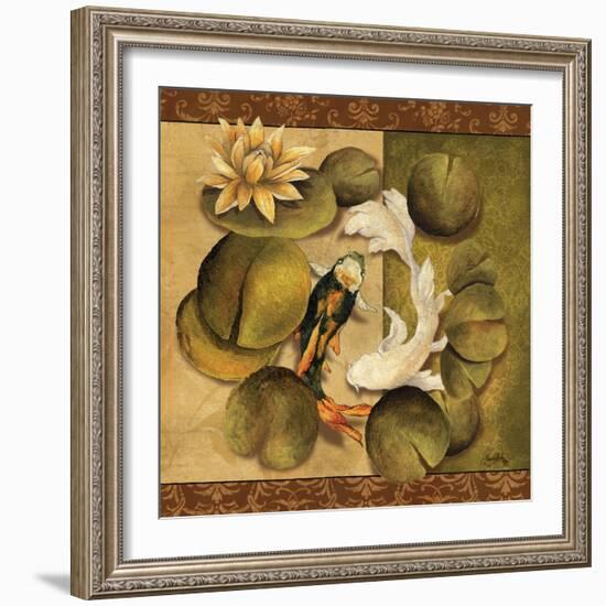 Koi Square I-Elizabeth Medley-Framed Art Print