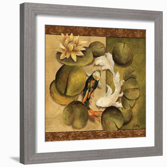 Koi Square I-Elizabeth Medley-Framed Art Print