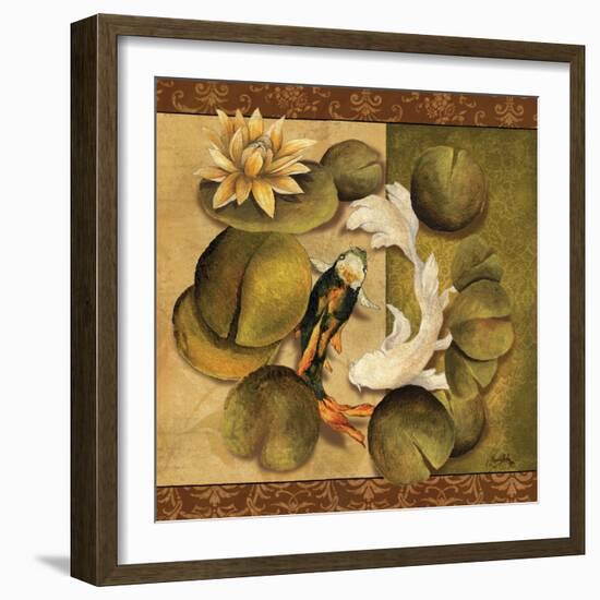 Koi Square I-Elizabeth Medley-Framed Art Print