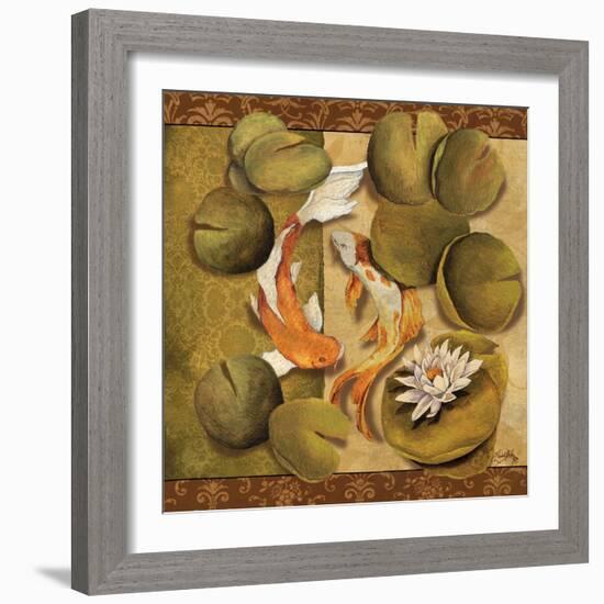 Koi Square II-Elizabeth Medley-Framed Art Print