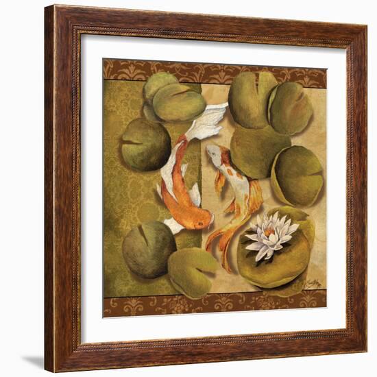 Koi Square II-Elizabeth Medley-Framed Art Print