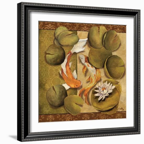 Koi Square II-Elizabeth Medley-Framed Art Print