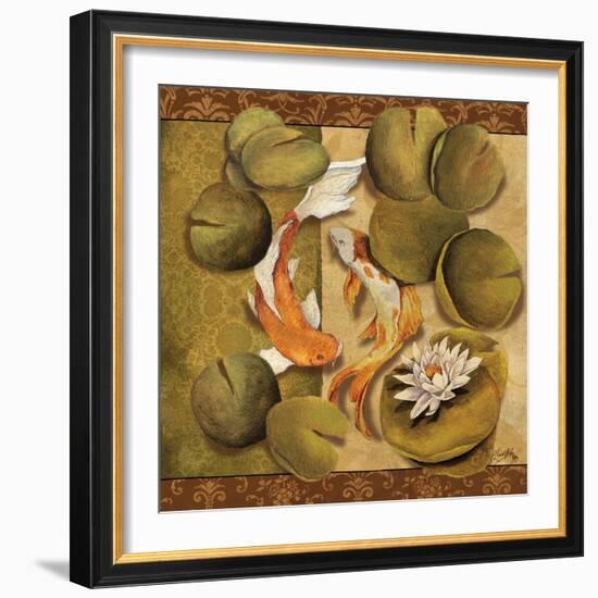 Koi Square II-Elizabeth Medley-Framed Art Print