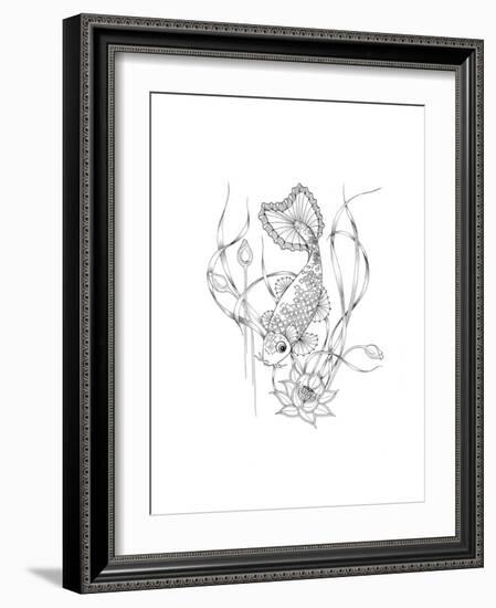 Koi-The Tangled Peacock-Framed Giclee Print