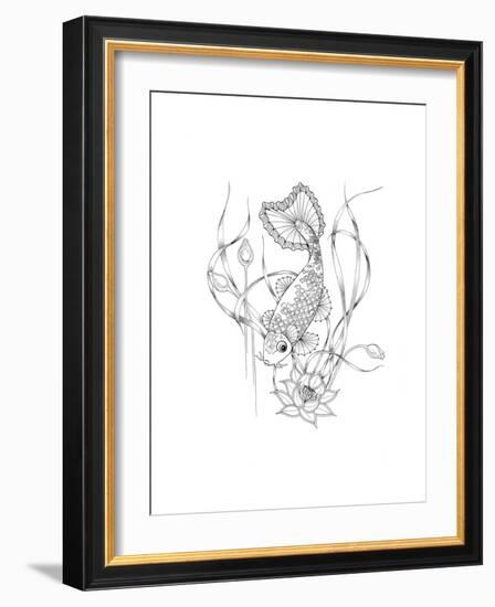 Koi-The Tangled Peacock-Framed Giclee Print