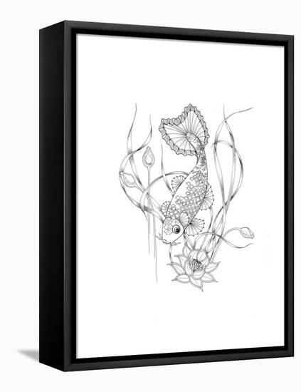 Koi-The Tangled Peacock-Framed Premier Image Canvas