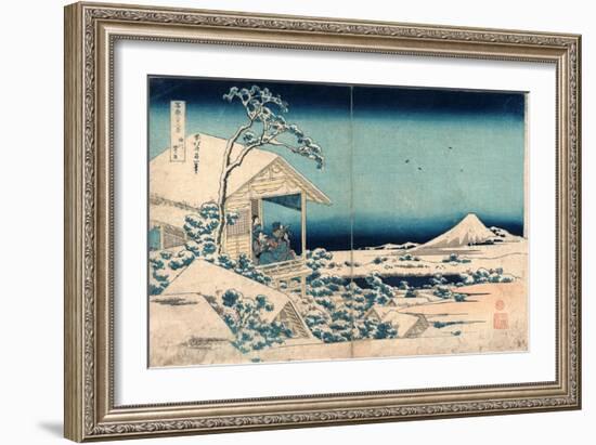 Koishikawa Yuki No Ashita-Katsushika Hokusai-Framed Giclee Print