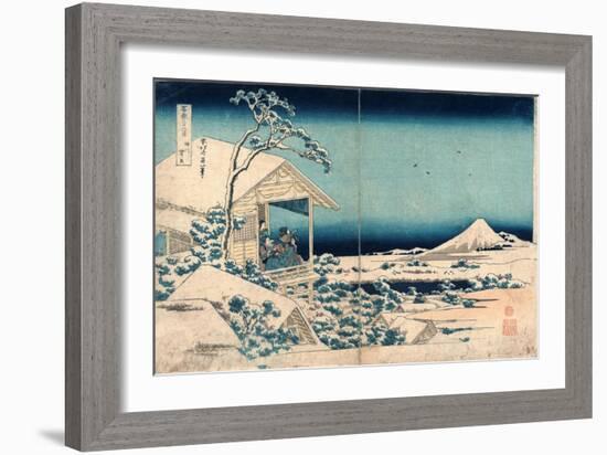 Koishikawa Yuki No Ashita-Katsushika Hokusai-Framed Giclee Print
