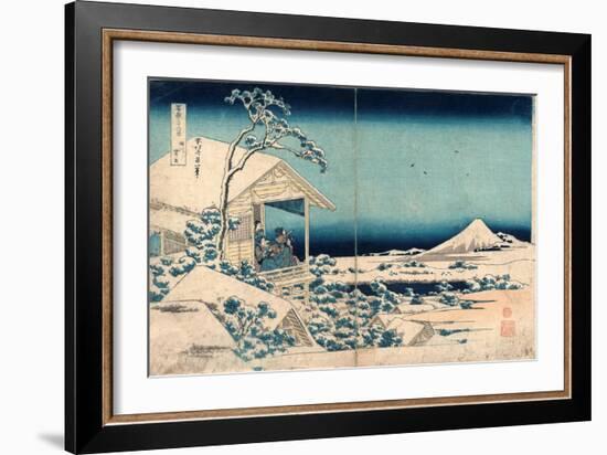 Koishikawa Yuki No Ashita-Katsushika Hokusai-Framed Giclee Print