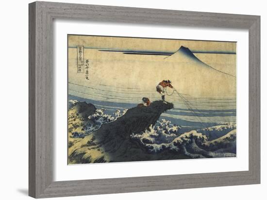 Kojikisawa in the Kai Province, Between 1827 and 1830-Katsushika Hokusai-Framed Giclee Print