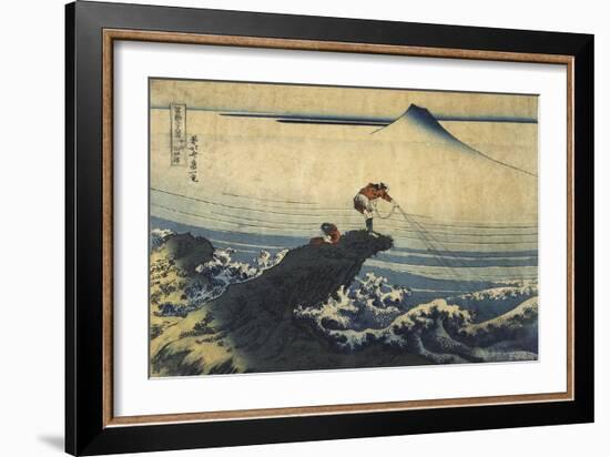 Kojikisawa in the Kai Province, Between 1827 and 1830-Katsushika Hokusai-Framed Giclee Print