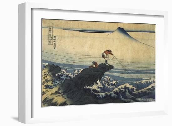 Kojikisawa in the Kai Province, Between 1827 and 1830-Katsushika Hokusai-Framed Giclee Print